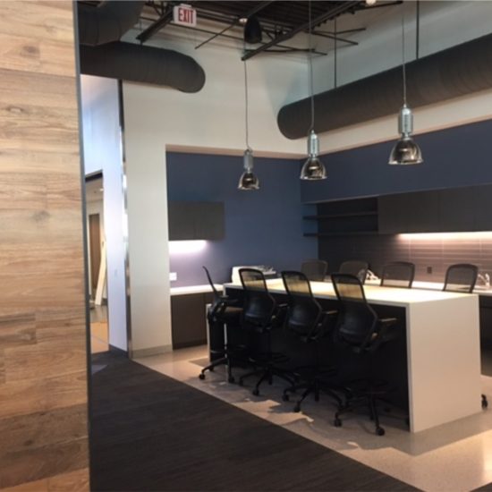 Completed interior finish-out at the Carrollton Police Department